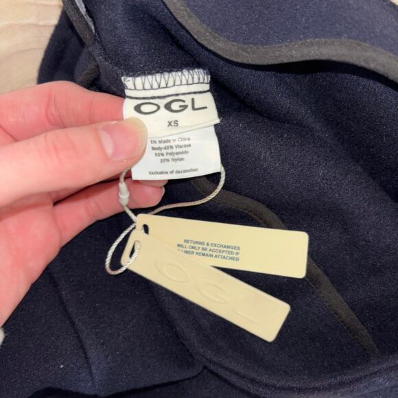 NWT OGL Wool-Like Flared Maxi Skirt – Navy – Size XS - Picture 12 of 15